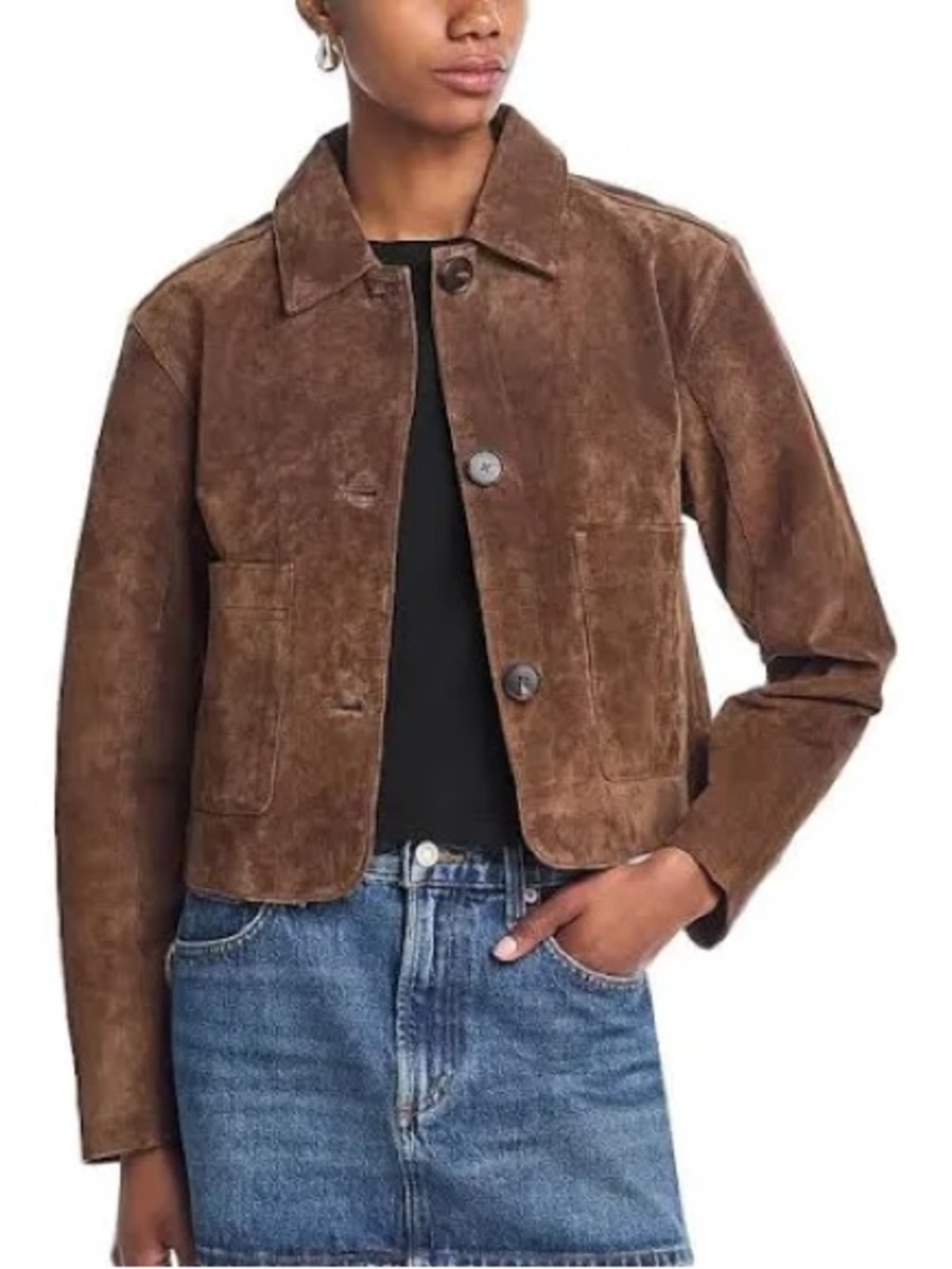 Blanknyc black coffee suede jacket size medium - Picture 5 of 5